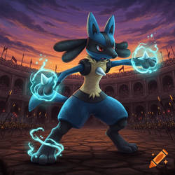 Lucario from the Colliseum