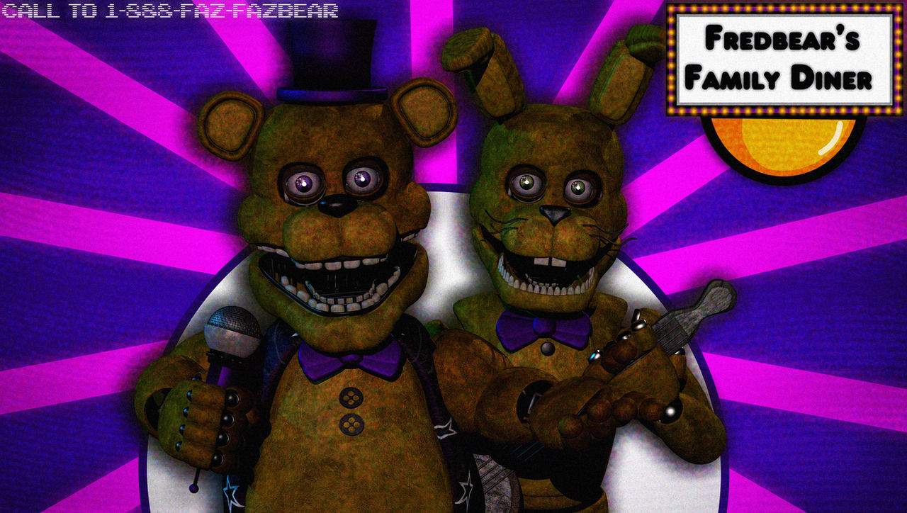 (C4D/FNAF 4) Fredbear's Family Diner RELEASE! by TheRetroXDC4DFNAF on ...