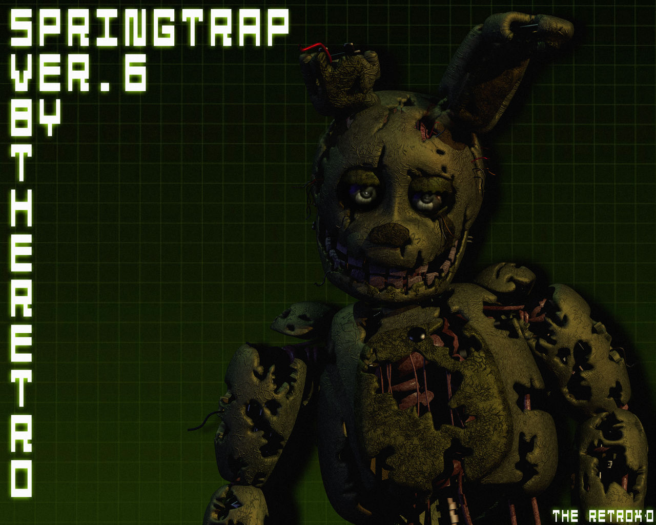 Fanf 6springtrap (C4D/FNAF 3) Springtrap (V6) by TheRetroXDC4DFNAF on DeviantArt