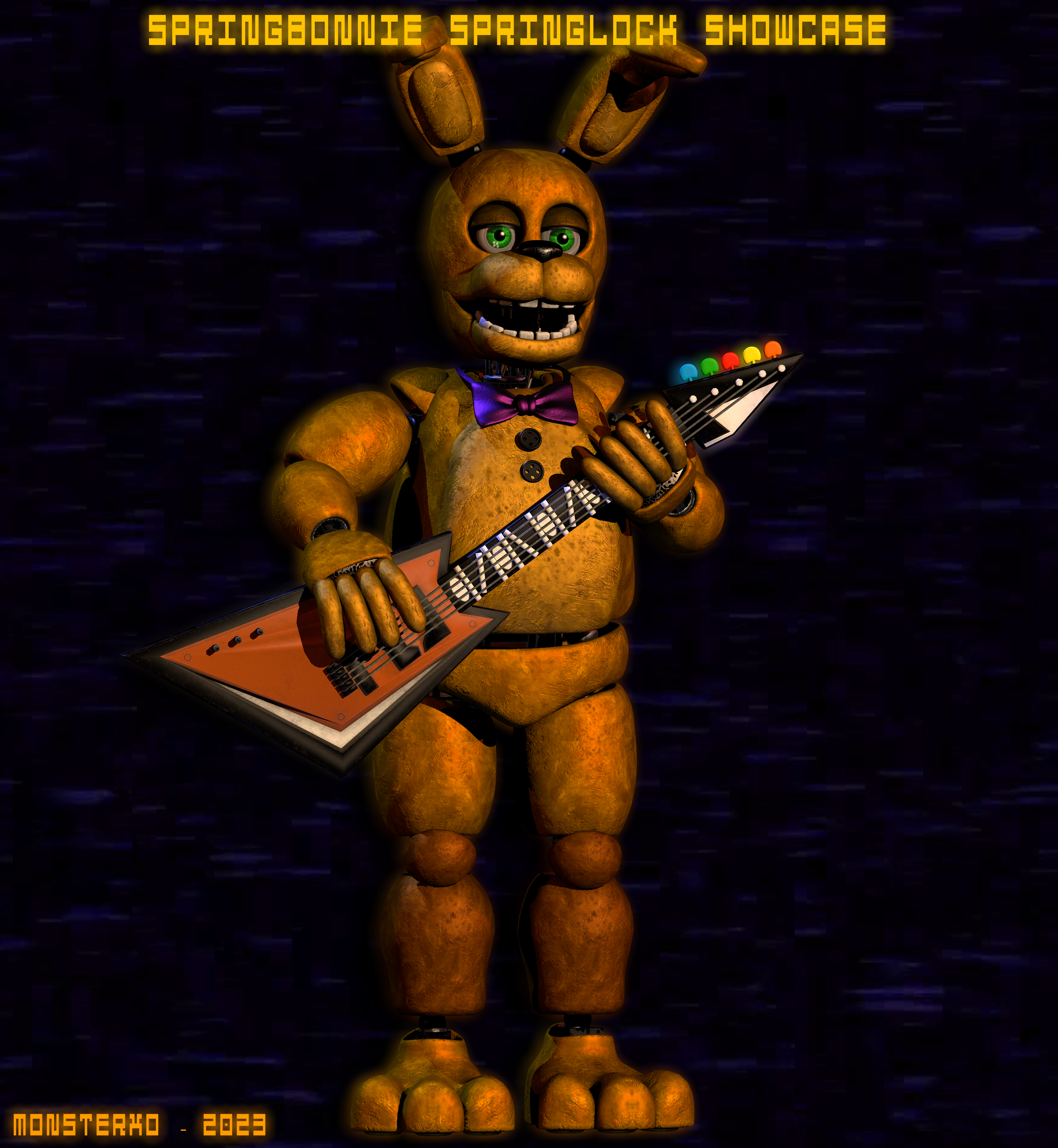 Springbonnie Springlock (FNAF 4 Ver.) by TheRetroXDC4DFNAF on DeviantArt