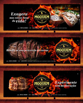 Moquem Steak House - outdoor advertising campaign