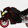 Motorcycle (Black-reD)