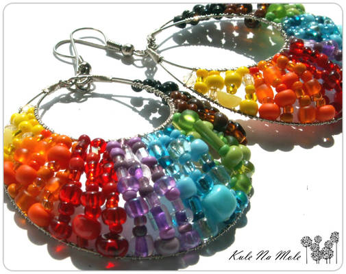 rainbow earrings