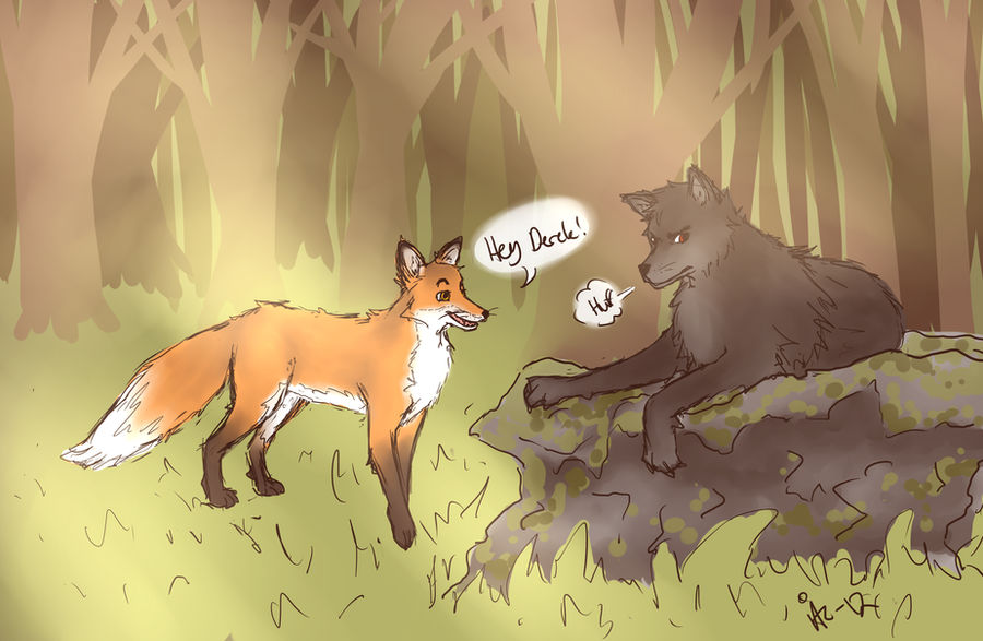 Волк и лиса является