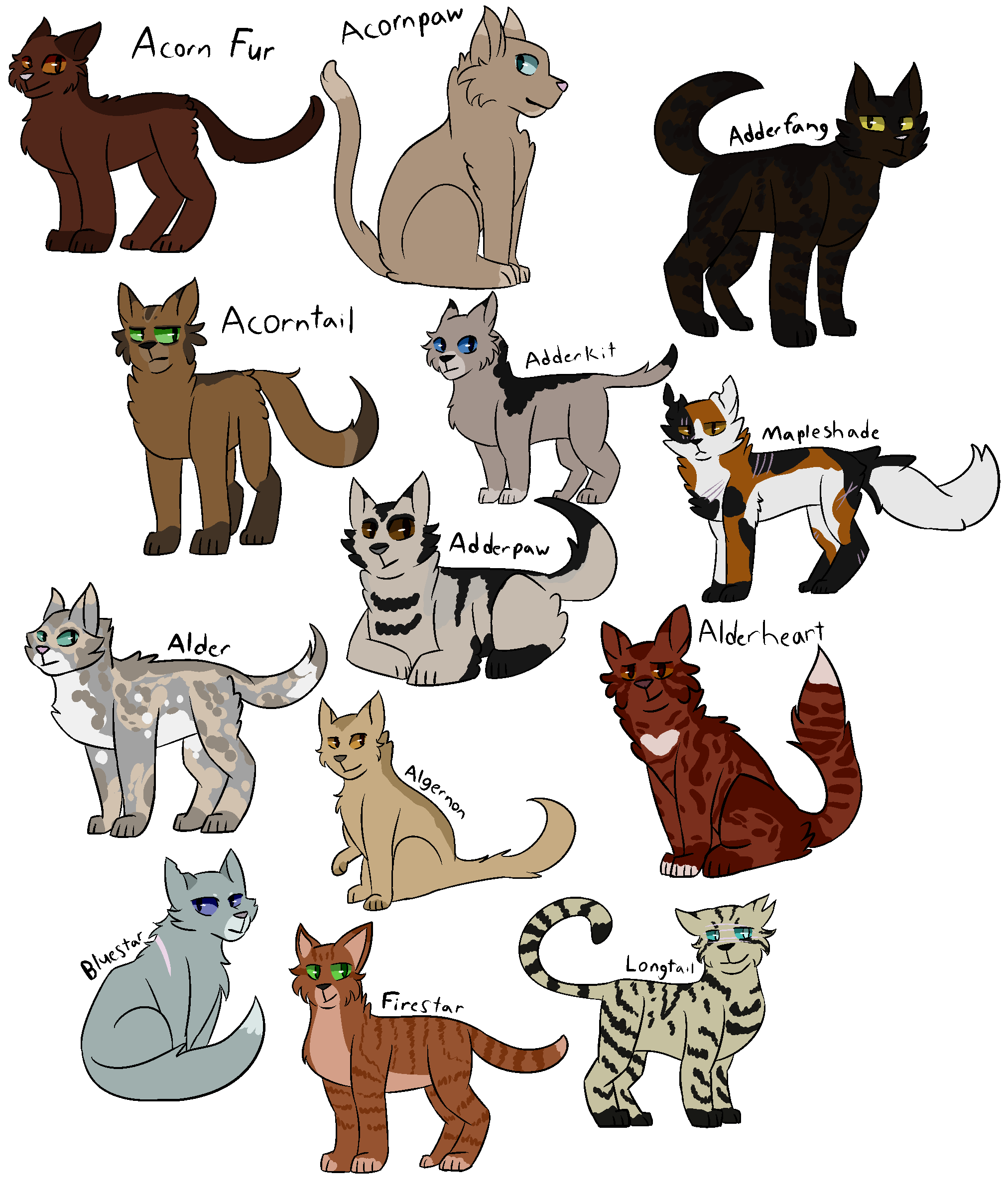 Warrior cat name generator (I Forgot 31- Alder) by XFadedEchoesX on  DeviantArt