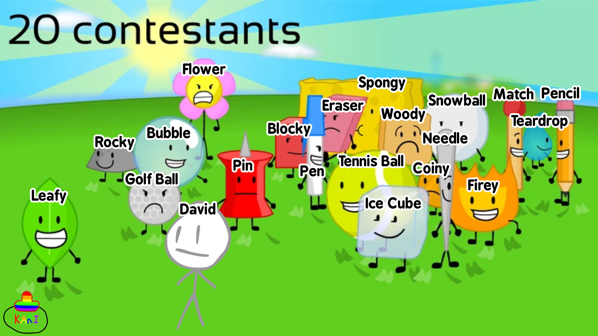 Bfdi Side Characters All of the BFDI Character Names by TheNoorYT on DeviantArt