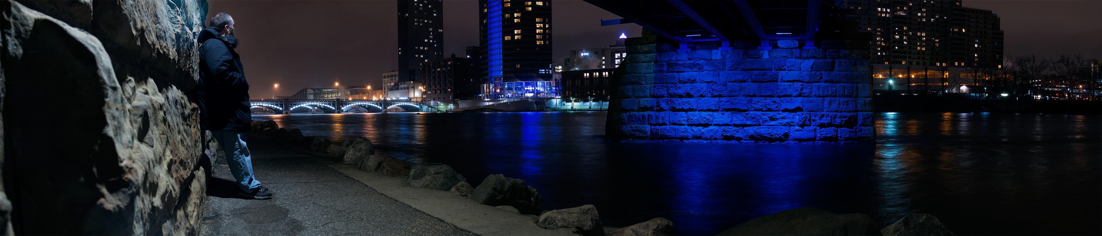 Myself under the Blue Bridge