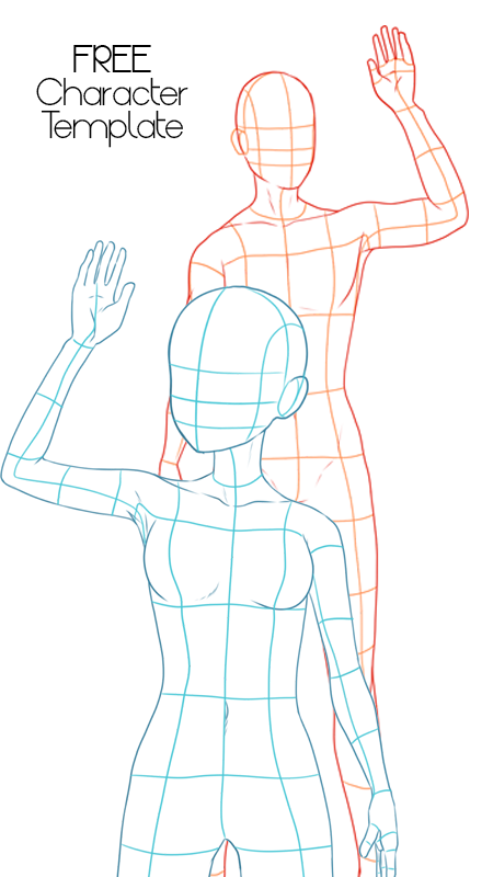 Male+Female Anime Templates by EXMED1C on DeviantArt