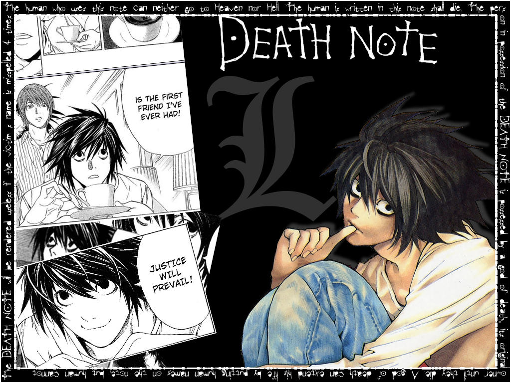 Deviantart La Note Death note L wallpaper by Rose-Coloured-Bullet on DeviantArt