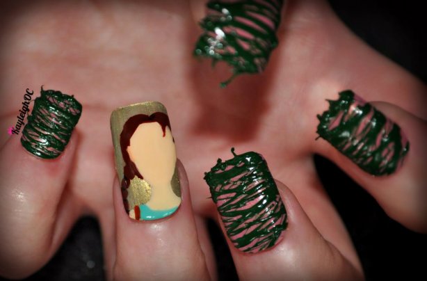 Lara Croft Nail Art