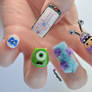 Monsters, Inc. 3D Nail Art