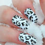 Snow Leopard Nail Art