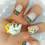 Mrs Potts and Chip - Beauty and the Beast Nail Art