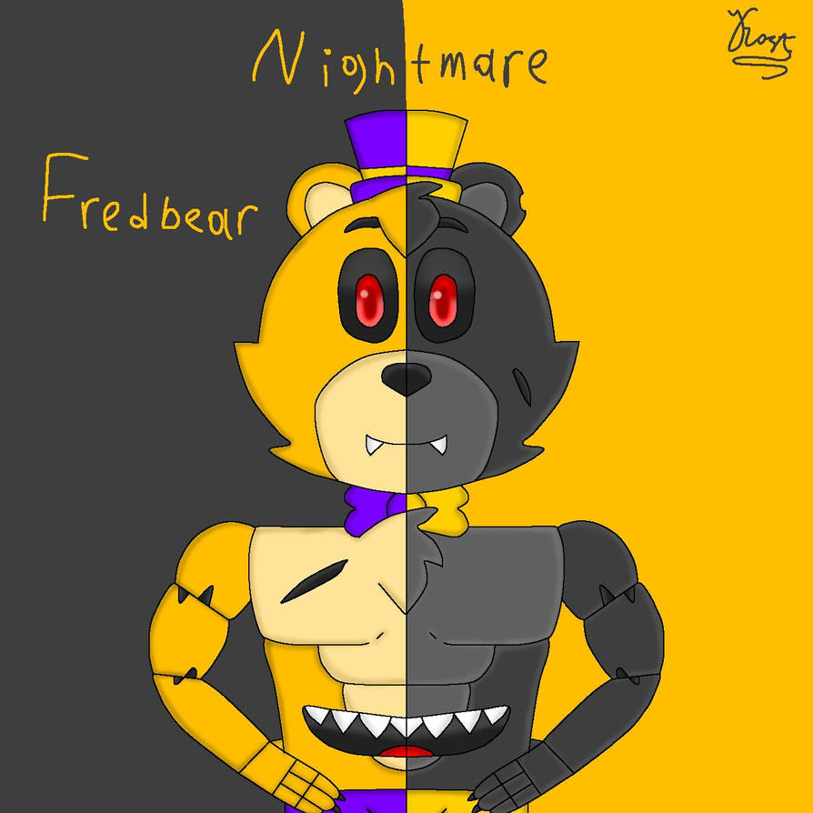 Nightmare and Fredbear (FNaF 4) by ArtMama113 on DeviantArt