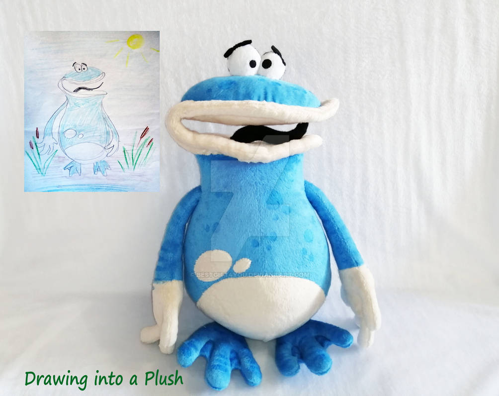 Plush commission, drawing into a toy by BestGift4you on DeviantArt