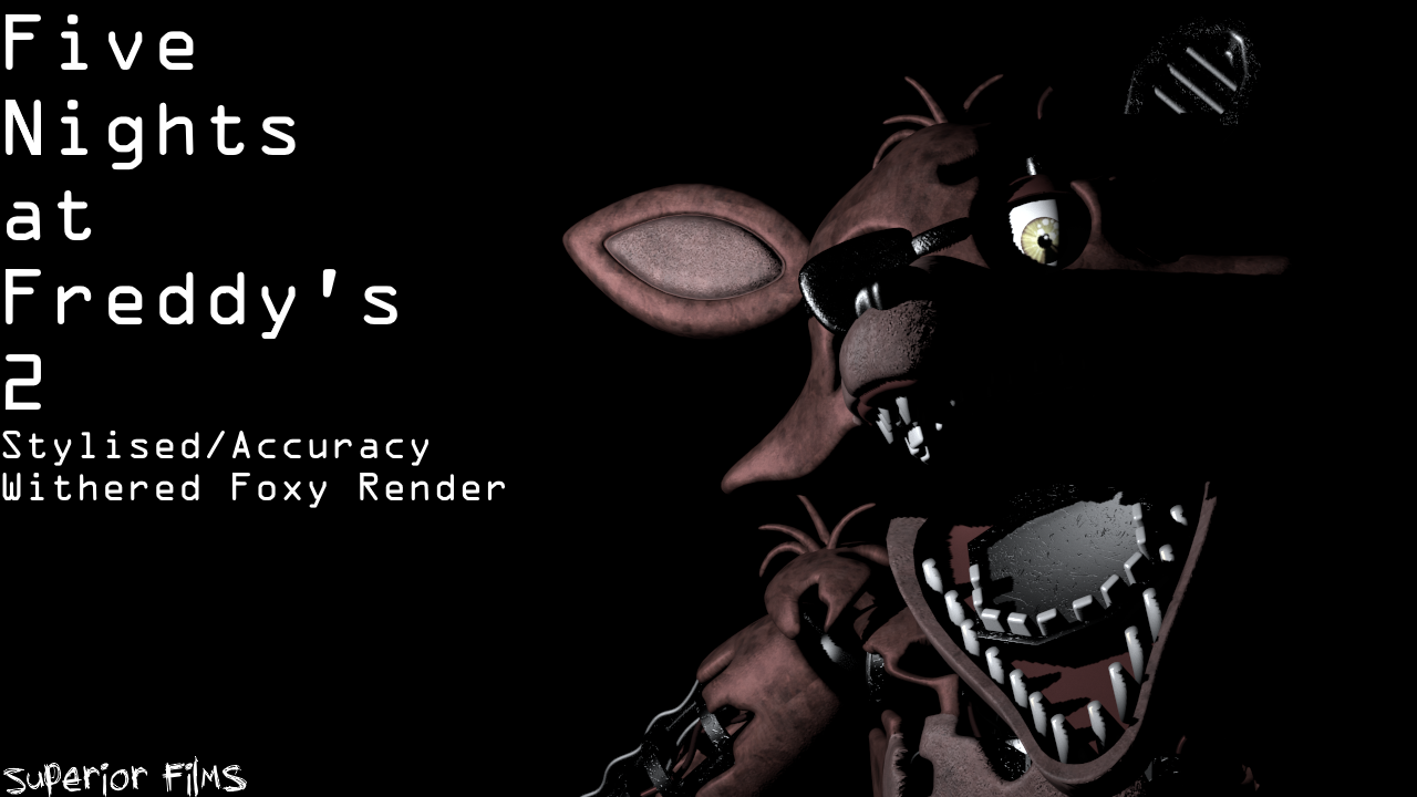Fixed withered foxy. Render by toasted912 : r/fivenightsatfreddys