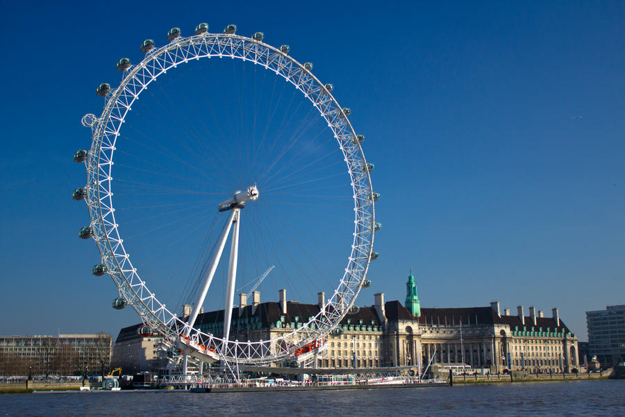 London eye stock photo