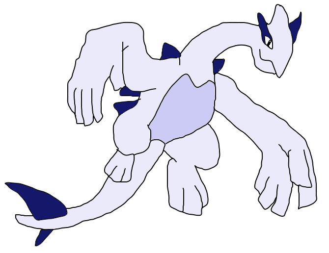 My Lugia Drawing (Rough Practice)