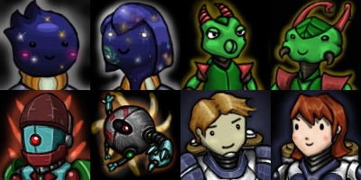 Space Game Character Portraits