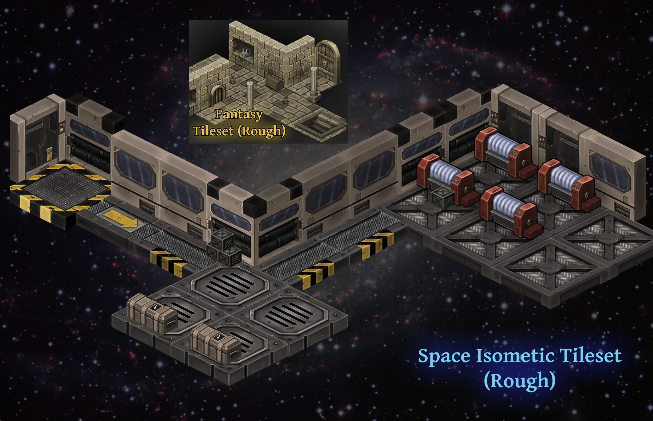 Space Tileset Isometric Space Tileset (+Fantasy Tileset) by KidneyShake on DeviantArt