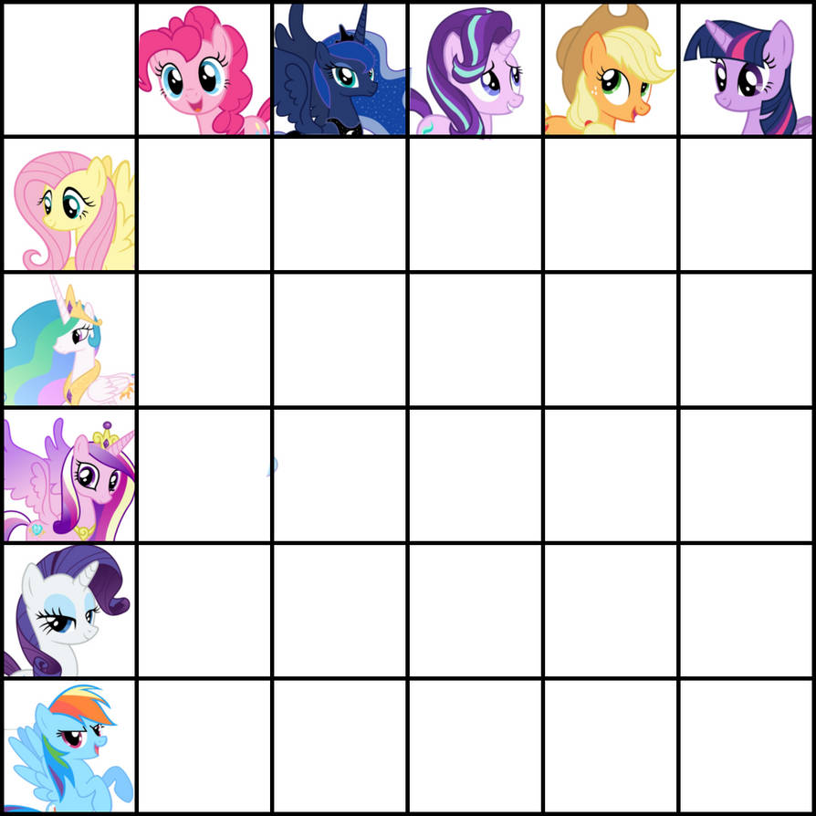 Mlp Values Chart Mlp Chart adopts!!! :3c 25/25 by tiramiiiisuuu on DeviantArt