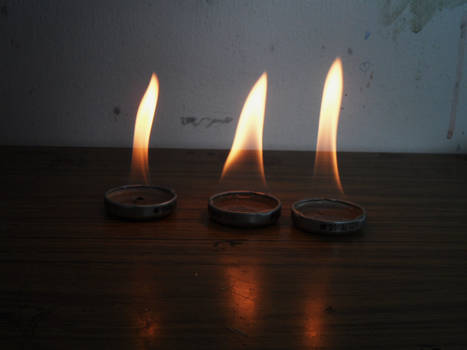 bottle cap candles