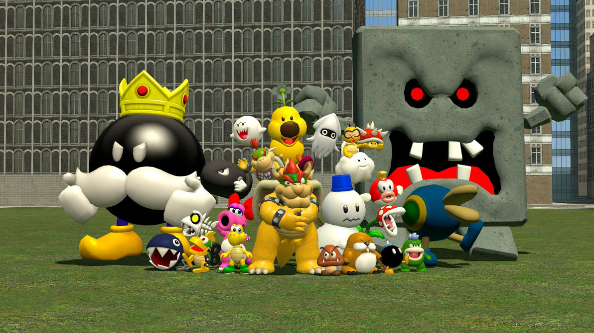 The Koopa King and his troops by ABGOPA on DeviantArt