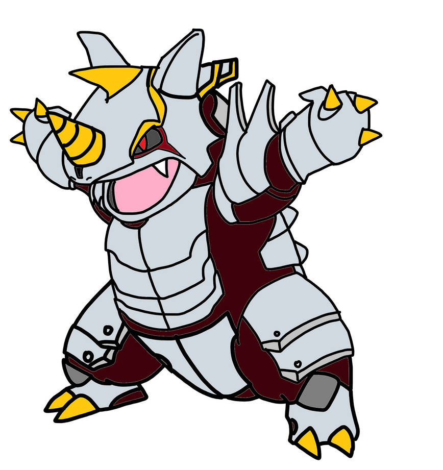 Rhydon as Metalgelas by OmegaRiderSangou on DeviantArt