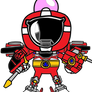 Shirobon Red Ranger LR Trans-Armor Cycle