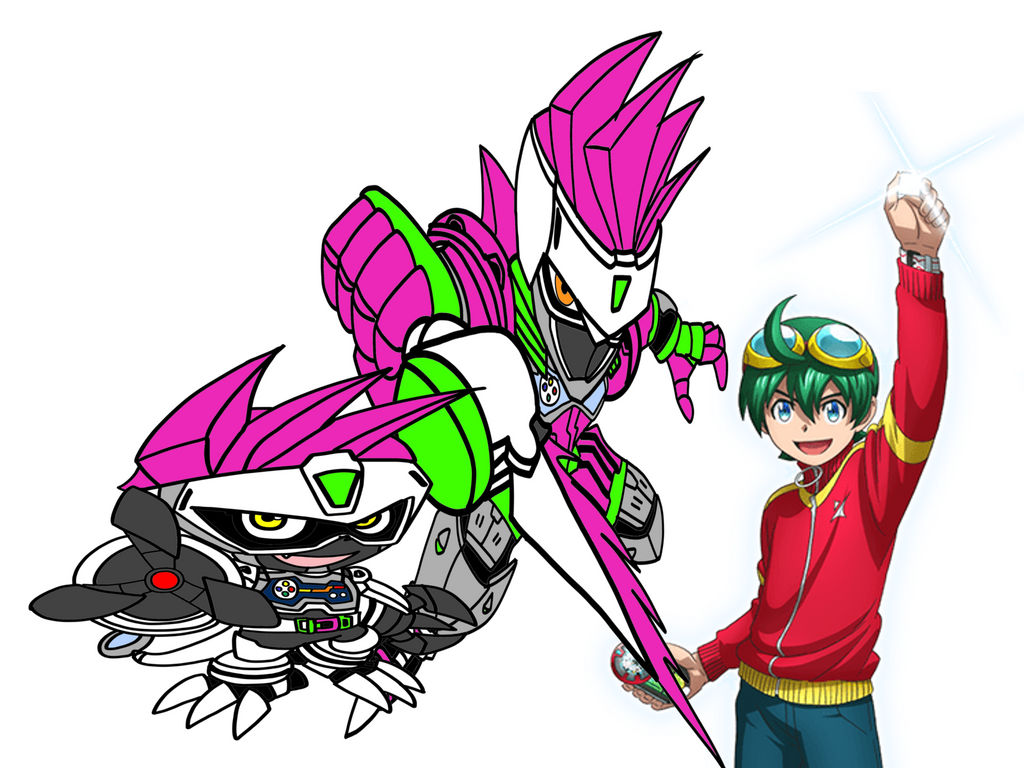 Haru as Emu and Gatchmon as Kamen Rider Ex-Aid by OmegaRiderSangou on ...