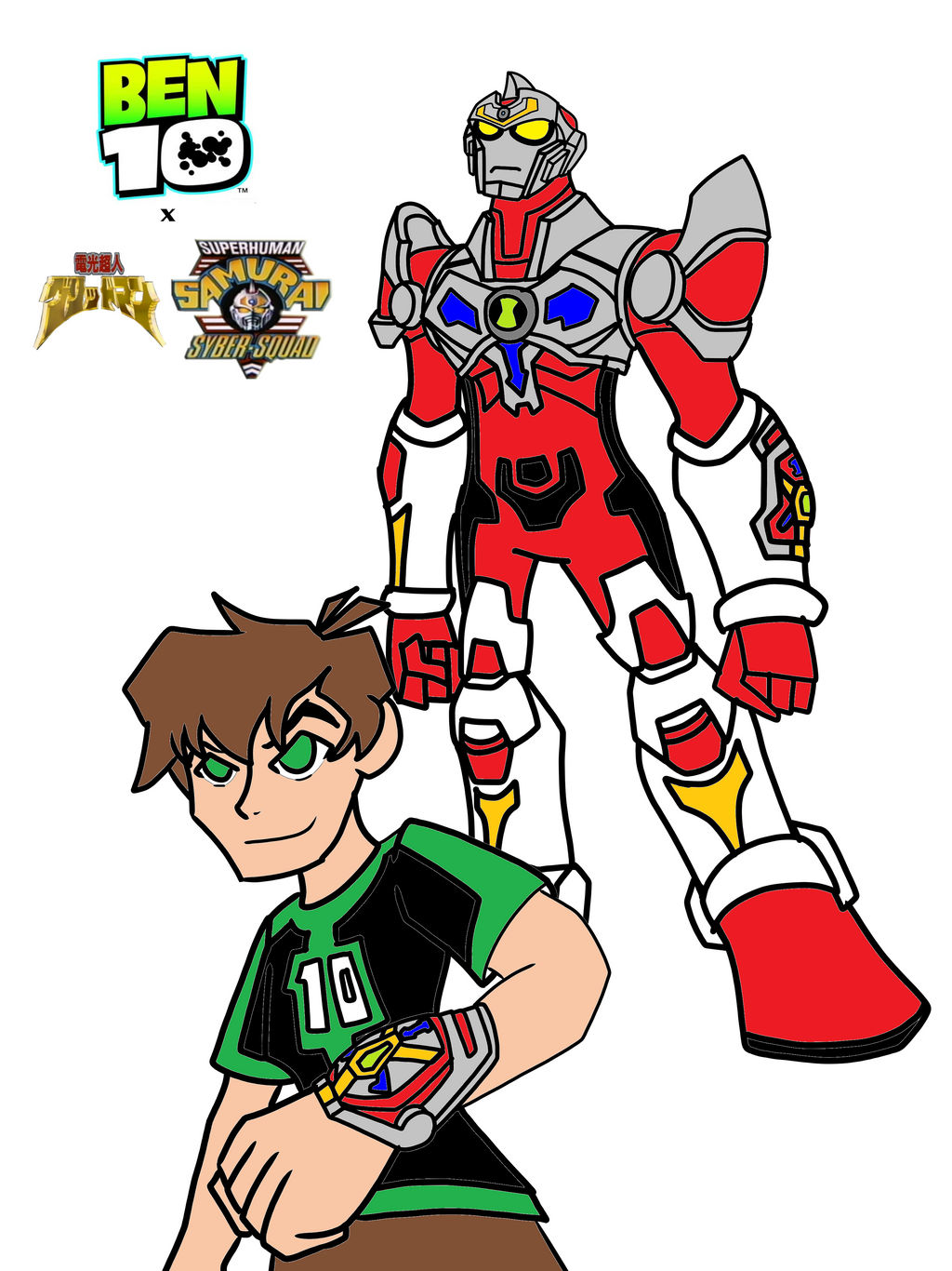 Ben 10 X Gridman Superhuman Samurai Syber Squad By Omegaridersangou On Deviantart Ben 10 X Gridman Superhuman Samurai Syber Squad By Omegaridersangou On Deviantart