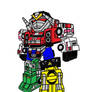 B-Da Mecha VRV Robo (Turbo Rescue Megazord)