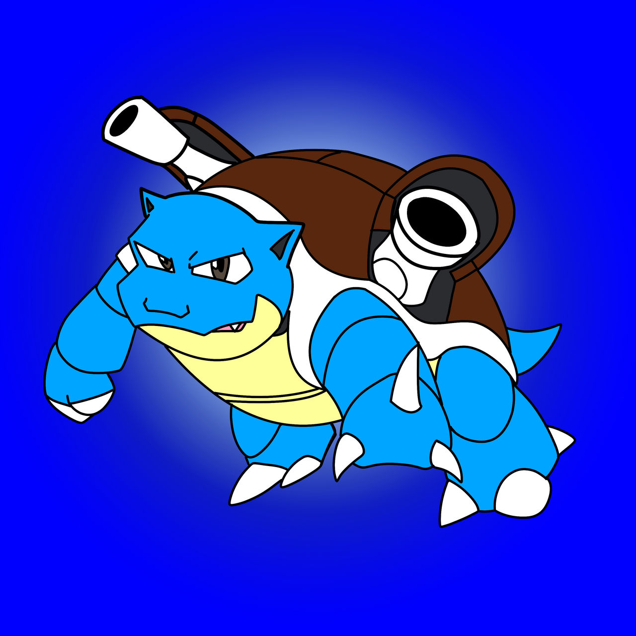 Pokemon Blastoise Blue version by OmegaRiderSangou on DeviantArt