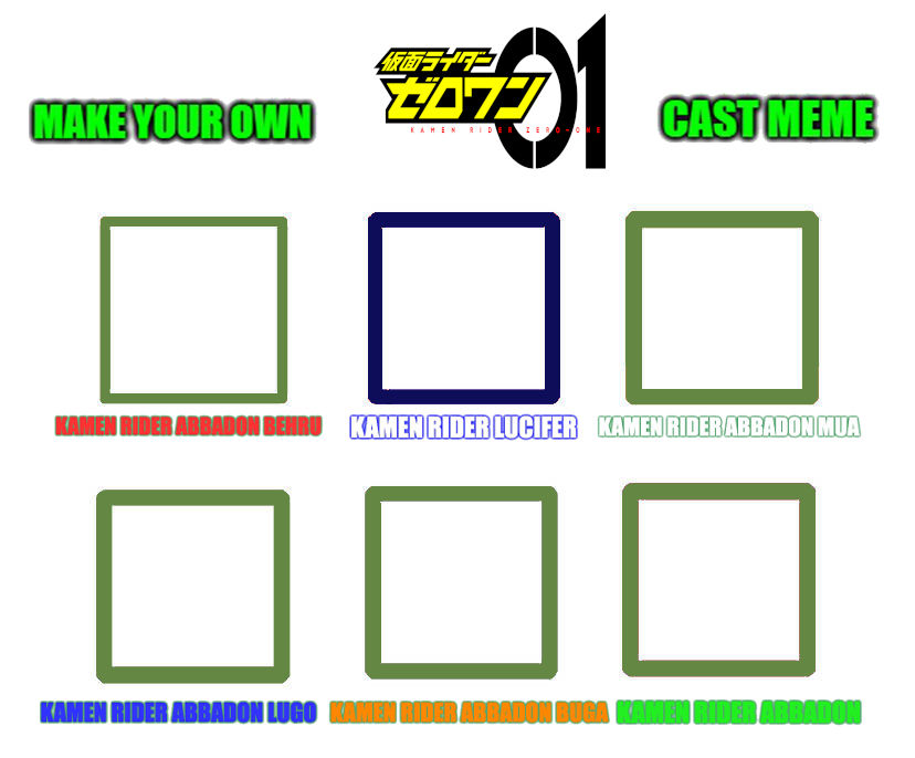 make your own Kamen Rider Zero-One cast meme (4) by OmegaRiderSangou on ...