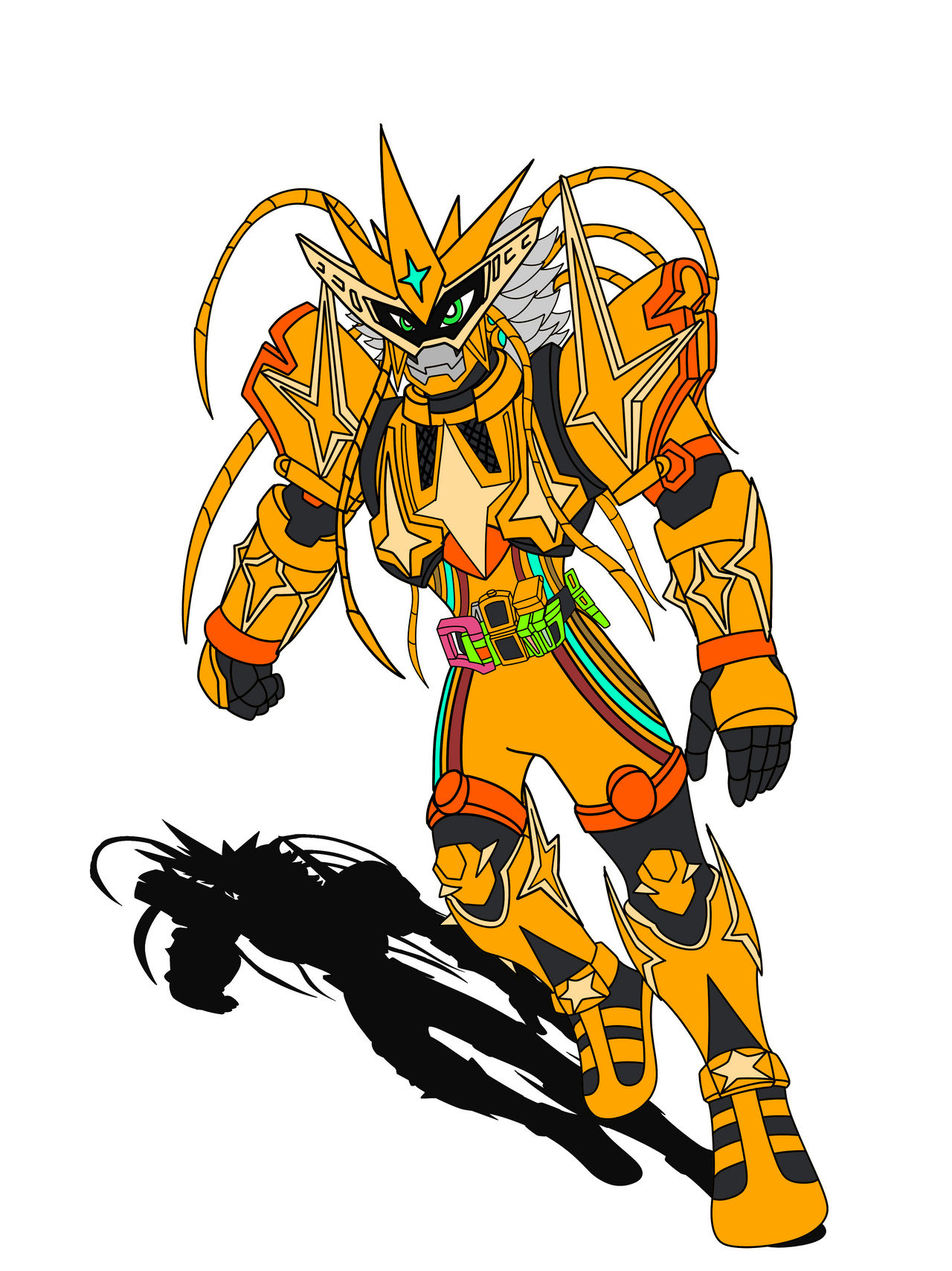 Gaiamun Gaiamon as Kamen Rider Ex-Aid Hyper Muteki by OmegaRiderSangou on ...