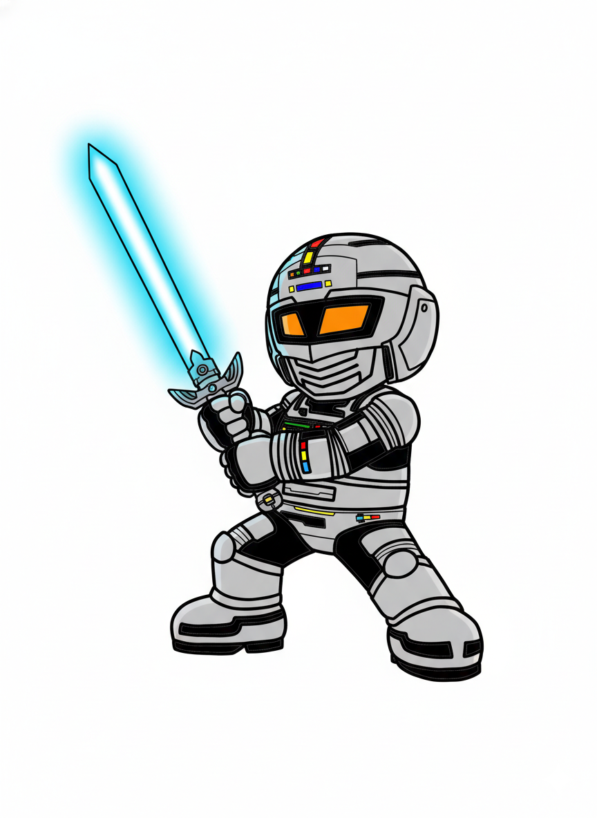 Dr Mario as Gavan with Laser Blade (Gemini)