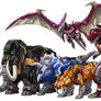 Five Dino Zord new design Flame Toy version