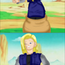 Android 18 Absorbed, feet first!