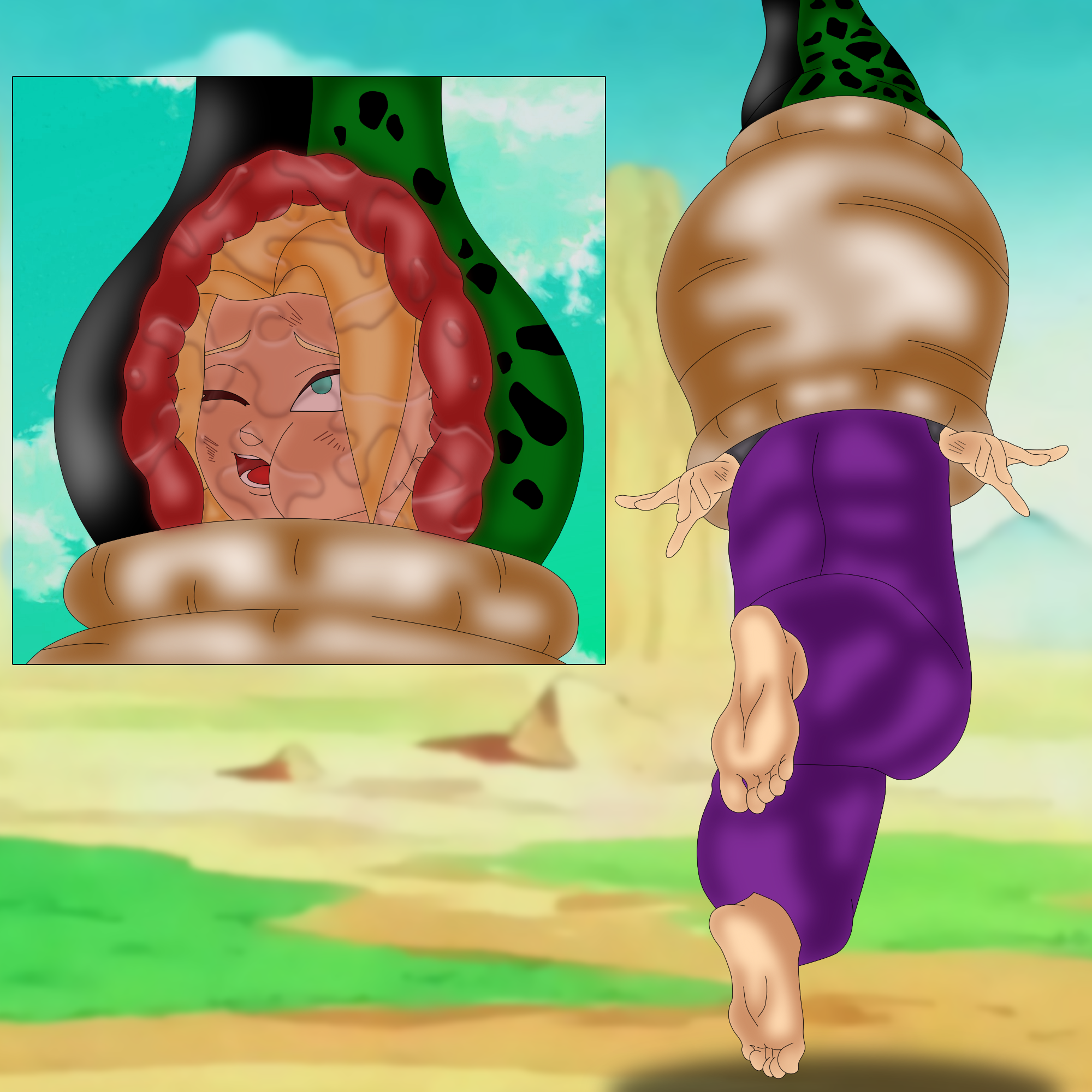 Caulifla encounters Cell! [PART 4]