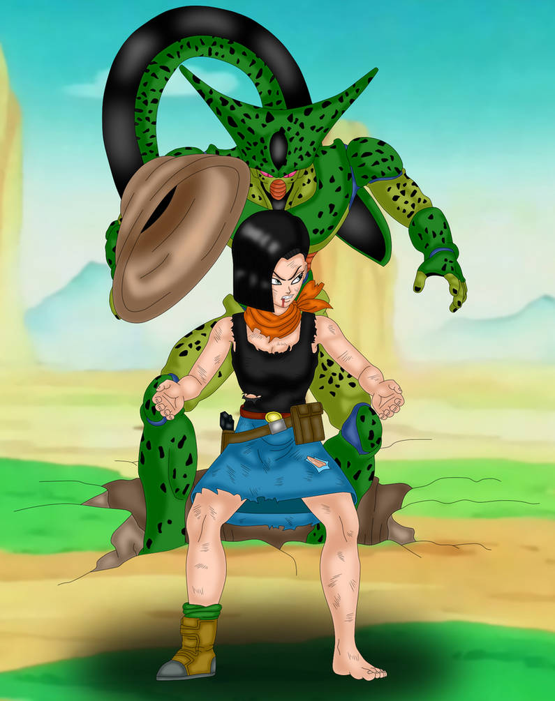 Cell Absorbs Android 17 (R63) by SoleSwallower on DeviantArt