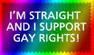 I support gay rights
