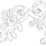 Rainbow Dash y Fluttershy Brohoof