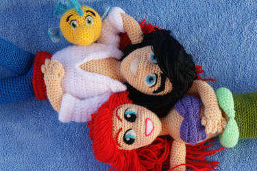 Ariel, Eric y Flounder ^^