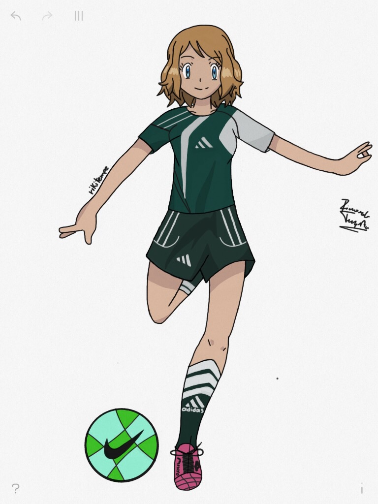 Serena soccer player (commission)