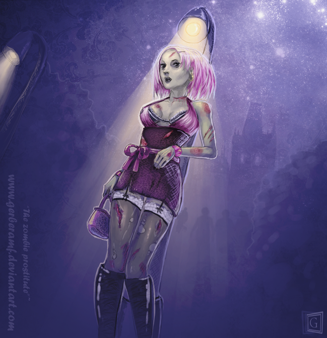 Zombie prostitute by gerberaMF