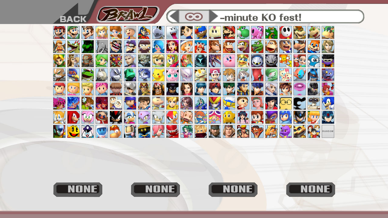 Ss Brawl Roster Super Smash Bros. Brawl Roster by BLC2008 on DeviantArt