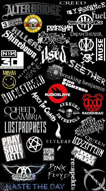 Fav Rock Bands Collage