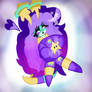 Geo holding a super star