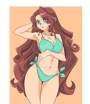 Yu-Gi-Oh! GX OC-Daphne in a bikini
