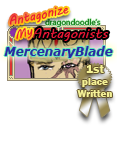 1st Place stamp Antagonist written by dragondoodle